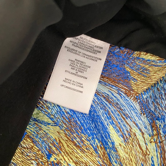 Sam Edelman Jacquard Zip Back Crop Top - Picture 6 of 6